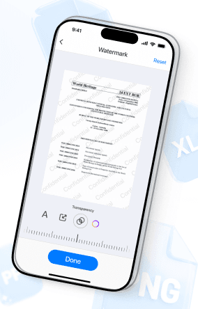 Adjusting watermark transparency on a scanned page